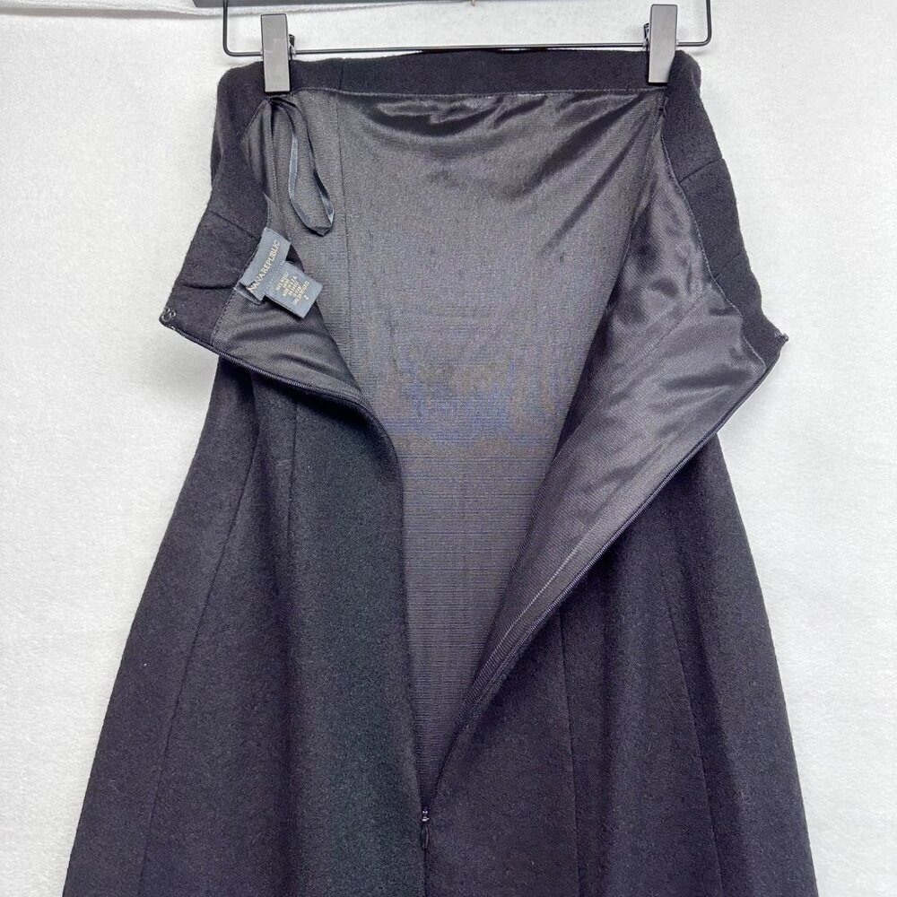 Banana Republic 100% Wool Sleeveless Maxi Dress Gown Vintage Size 2 Black Witchy - Picture 6 of 15